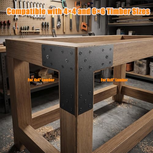 4 PCS T Post Timber Brackets