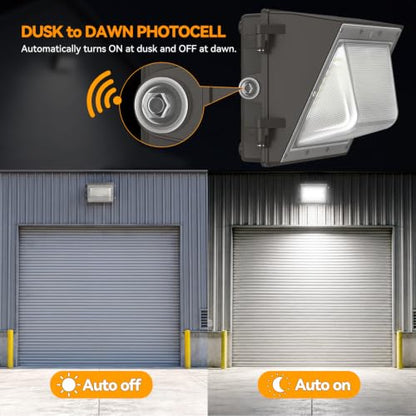 160W LED Wall Pack Light Dusk to Dawn