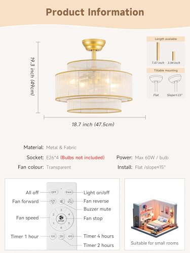 AM-0371 0372-4H-2-NA ceiling fans with lights