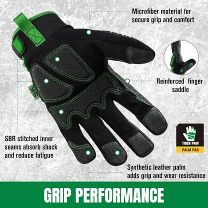 Unisex Heavy impact Touchscreen Work Gloves