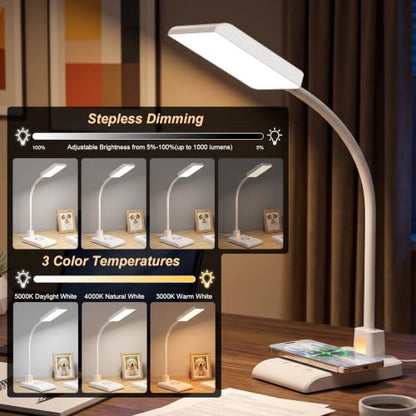Desk Lamp with Wireless Charger