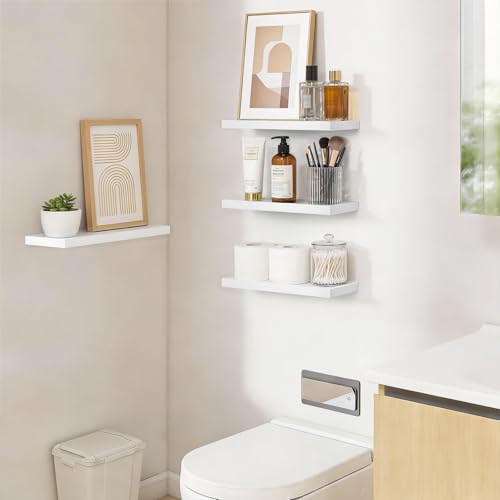 White Floating Shelves 15.7in (C. White - Modern Minimalist Style / 15.7inches)