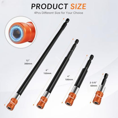 4pcs Drill Bit Extension Set