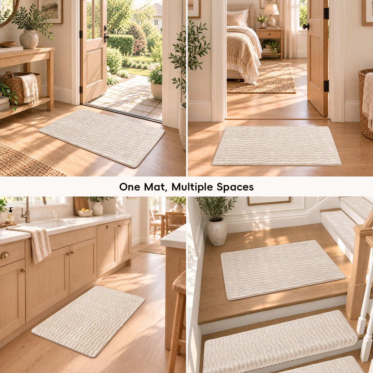 Stair Landing Mat (Oat Beige / 2' x 3' (Rectangular))