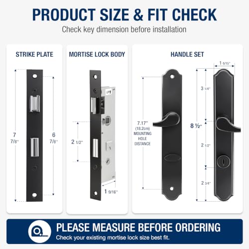 Storm Door Handle Complete Set