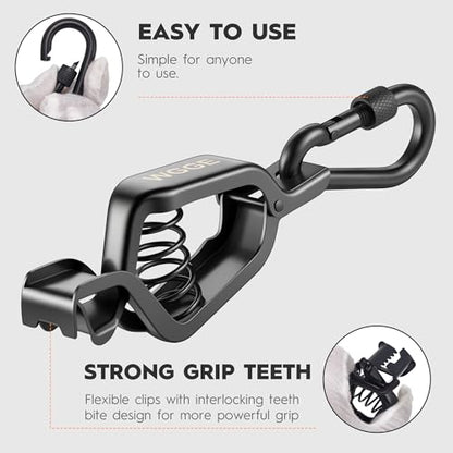 Heavy Duty Glove Clip with Locking Carabiner