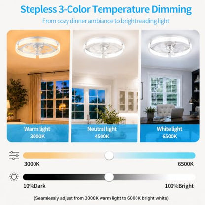Ceiling Fans with Lights and Remote