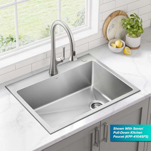 Fairlane 28 in Drop In Single Bowl Stainless Steel Kitchen Sink (28 Inch / Single Bowl — Drop In)