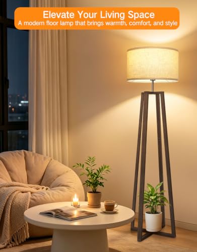 62" Mid Century Modern Vintage Lamps with Remote Control