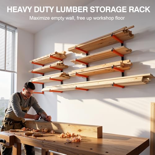4 Level Lumber Storage Rack (B– 4 Pack, 8 Level)
