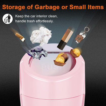 Car Trash Can (Pink / Round)