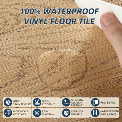 Peel and Stick Luxury Vinyl Plank (Cove Oak / 36 x 6 inches)