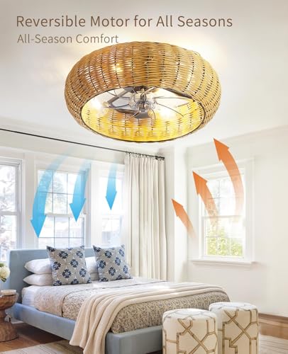 Low Profile Ceiling Fan with Light
