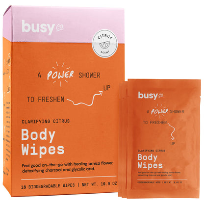 Refresh Body Wipes for Women with Glycolic Acid (10 Count (Pack of 1))