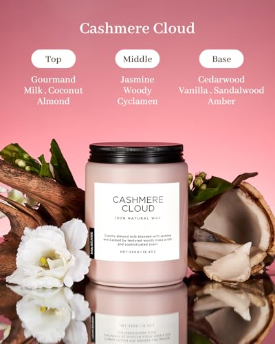 Cashmere Vanilla Fall Scented Candle for Home (Large Jar / Cashmere Vanilla)
