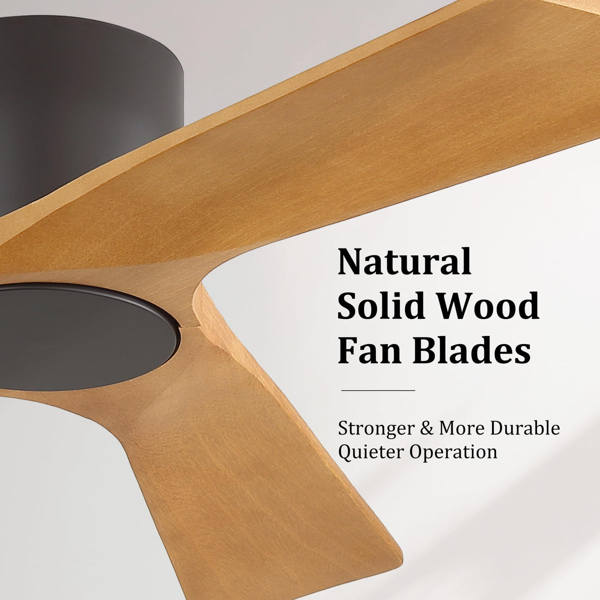 42 Inch Ceiling Fan without Light (Dark Gray/Beech Wood / 42")