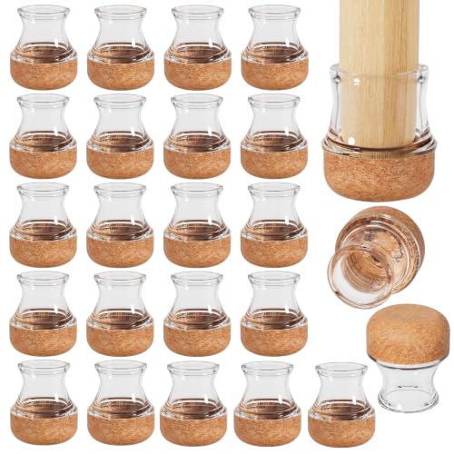 24 Pcs Silicone Chair Leg Floor Protector