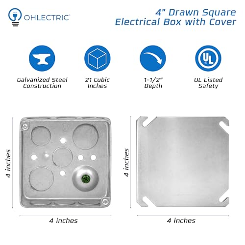 4x4 Electrical Junction Boxes with Covers