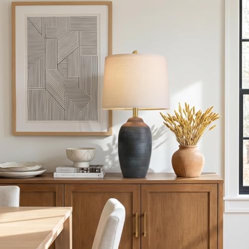 24.5" Vintage Ceramic Table Lamp Single