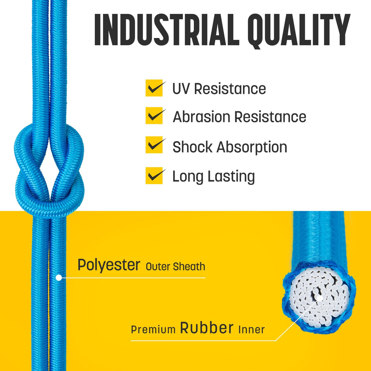 Bungee Cord 5 (Blue / 5/32" x 100FT)