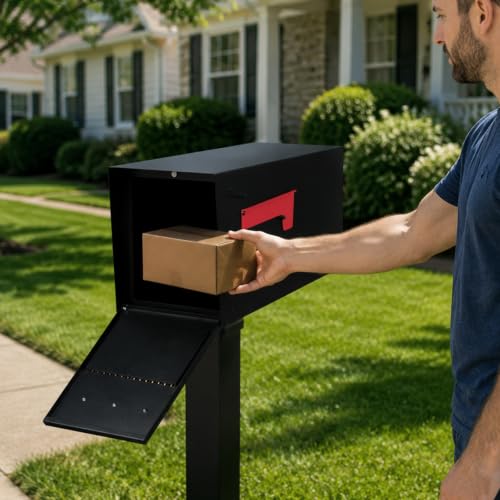 Large Mailboxes for Outside Post Mount Mailbox