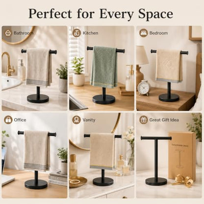 Towel Rack T Shape Hand Towel Holder for Bathroom
