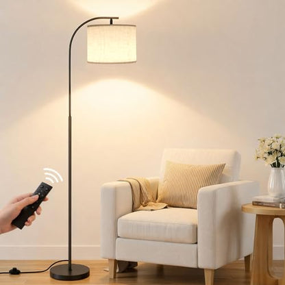 Floor Lamp with Linen Shade