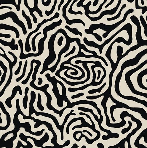 Abstract Geometric Stripes Peel and Stick Wallpaper