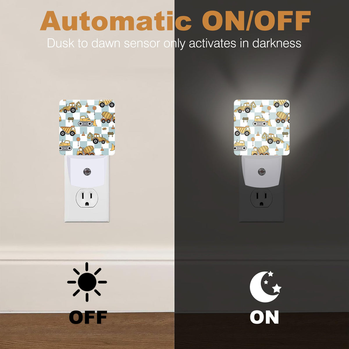Night Lights Plug into Wall (Grid Excavator)