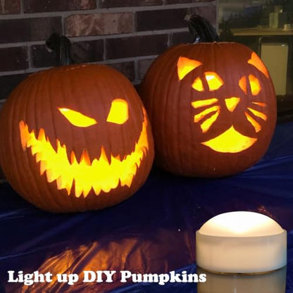 Halloween Pumpkin Lights with Timer Led Battery Operated Candles