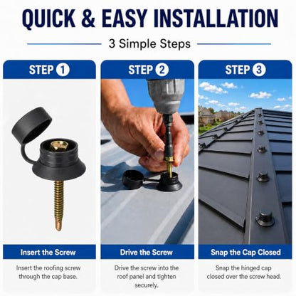 Plastic Screw Covers caps for Roofing