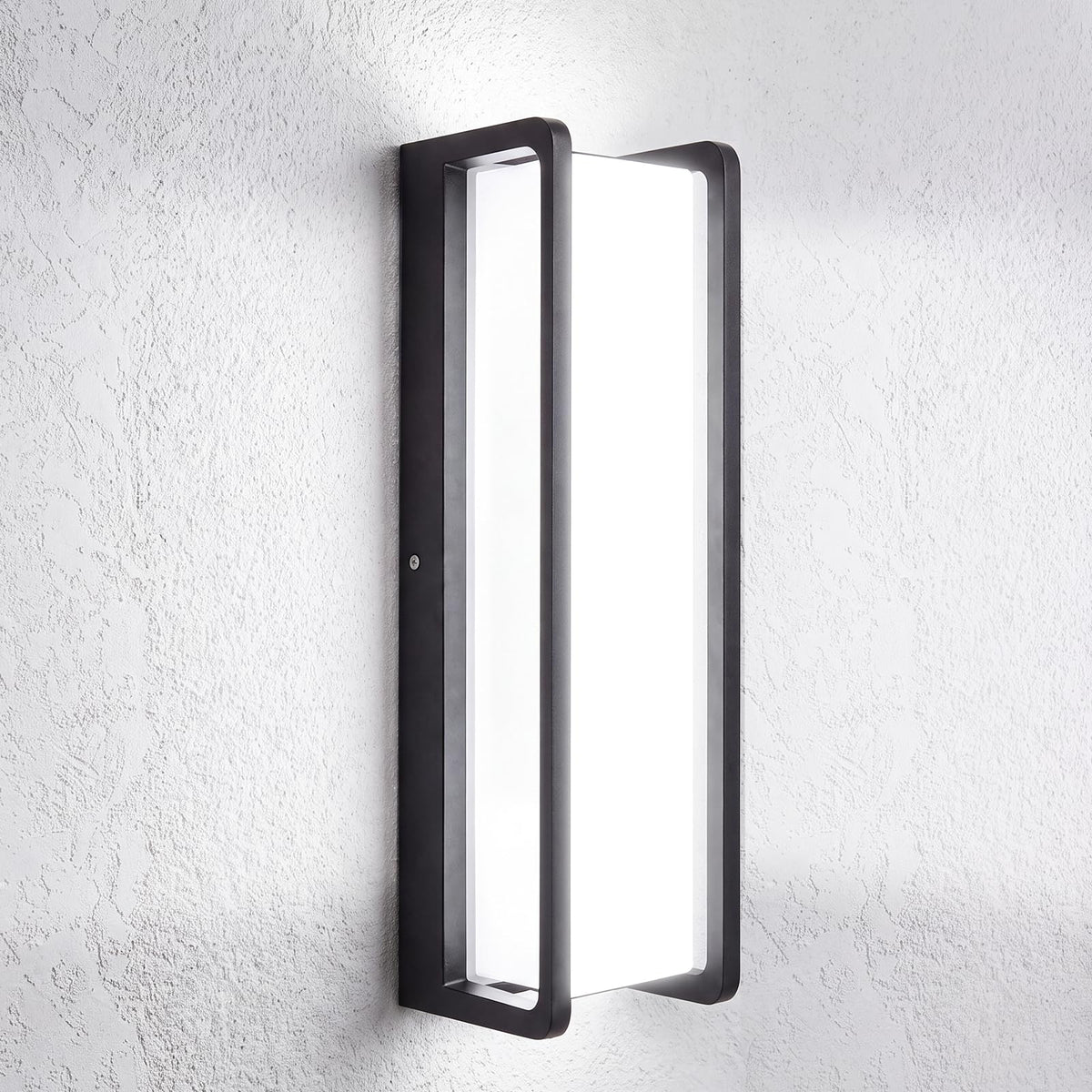 50W LED Outdoor Wall Light (1/50w/6000k/Black)