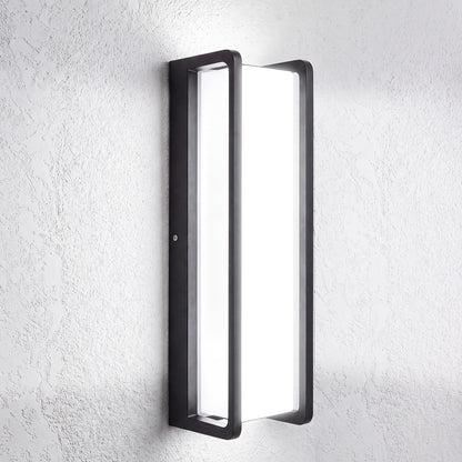 50W LED Outdoor Wall Light (1/50w/6000k/Black)