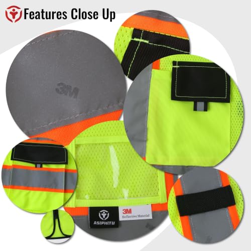 Safety Vest for Men Women With 3M Reflective Tape ANSI