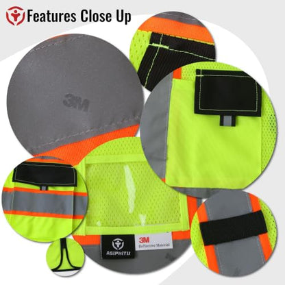 Safety Vest for Men Women With 3M Reflective Tape ANSI