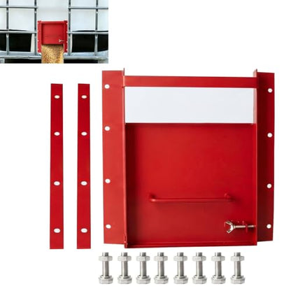 9"x9" Heavy‑Duty Manual Sliding Grain Gate Kit