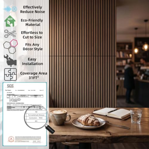 3D Wood Slat Acoustic Wall Panels