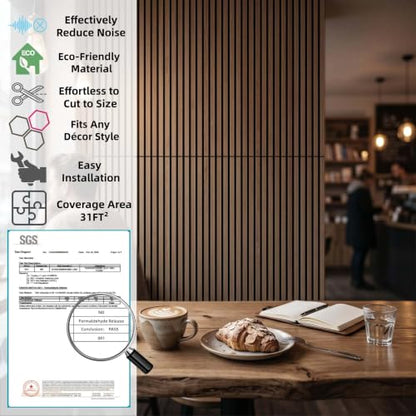 3D Wood Slat Acoustic Wall Panels