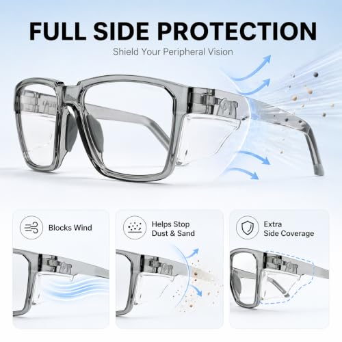 VETRA X Z87+ Photochromic Safety Glasses UV400 Side Shield