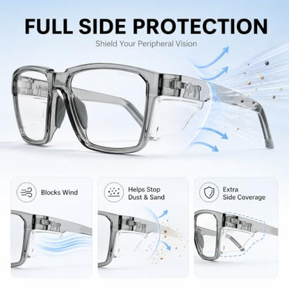 VETRA X Z87+ Photochromic Safety Glasses UV400 Side Shield