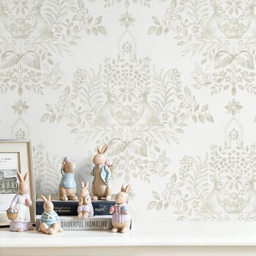 Damask Peel and Stick Wallpaper Geometric Contact Paper for Bedroom