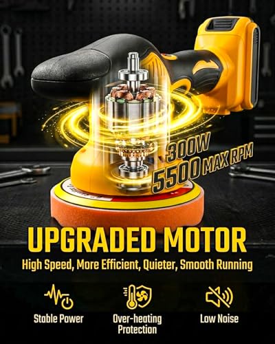 Cordless Buffer Polisher Compatible with DeWALT 20V