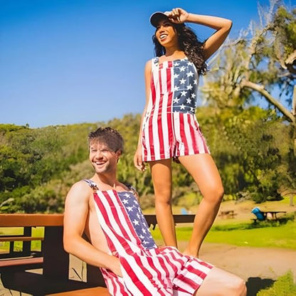 Overalls for Men Shorts Jumpsuit Adjustable Straps Brewery Coveralls with Pockets Festival Bib