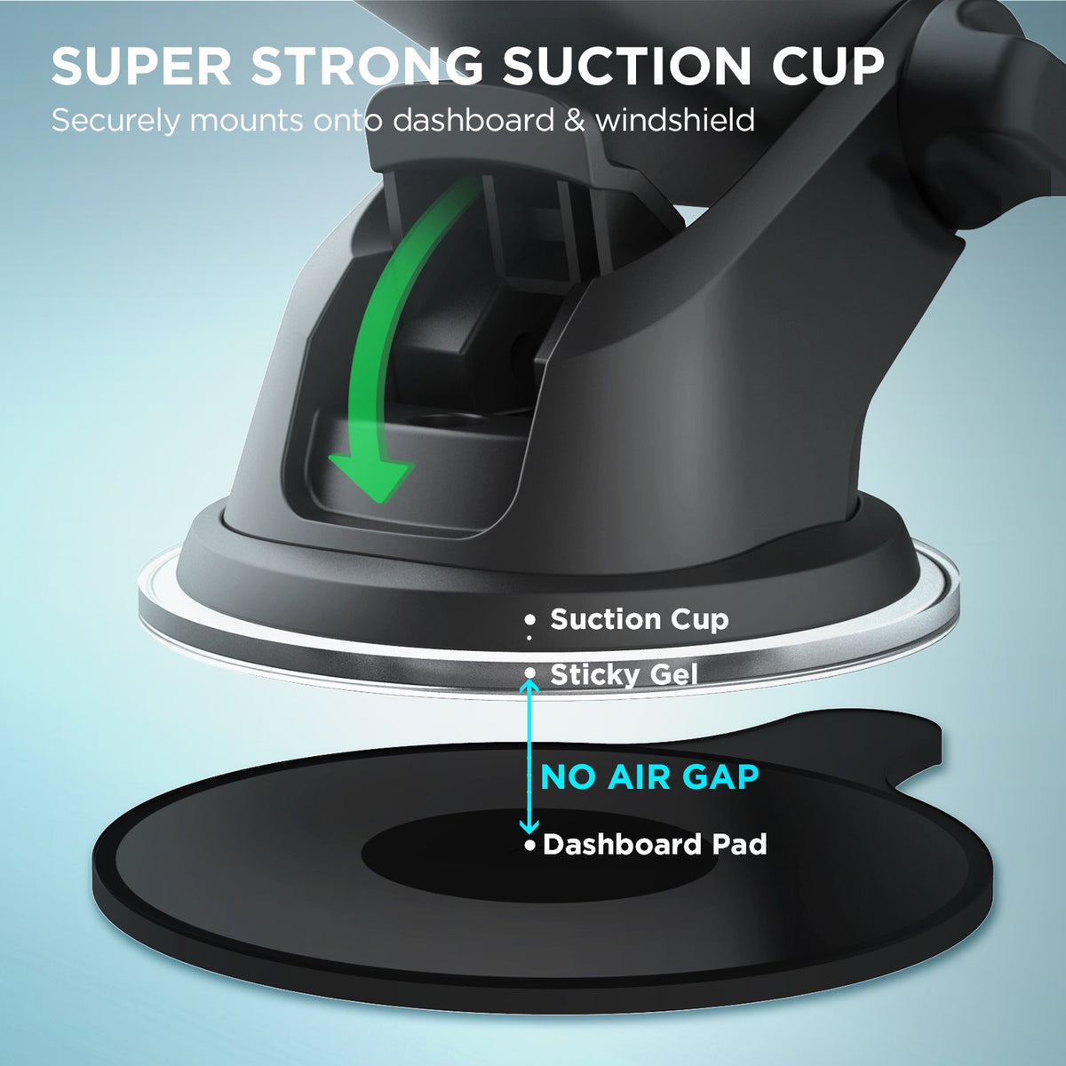 Easy One Touch Classic Dash & Windshield Smartphone Mount iPhone 18 (Classic)