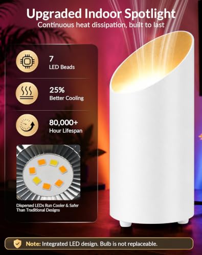 2 Pack Uplights Indoor Floor Can Lights