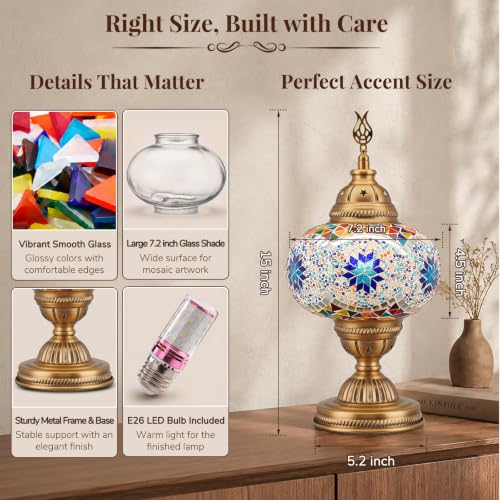 DIY Turkish Mosaic Lamp Kit
