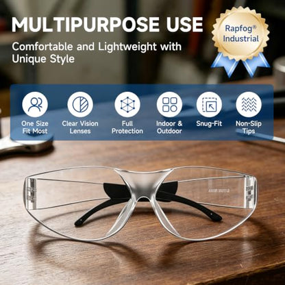 Bulk Clear Safety Glasses ANSI Z87.1 for Construction Lab