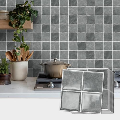 3D Peel and Stick Kitchen Backsplash Tile Stickers Decal Panel