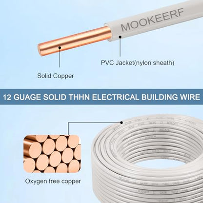 THHN Wire 12 Gauge 100FT (12 Gauge 100FT / White)
