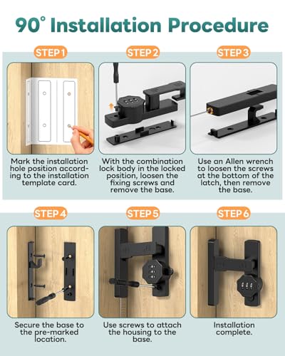 Keyless Barn Door Lock